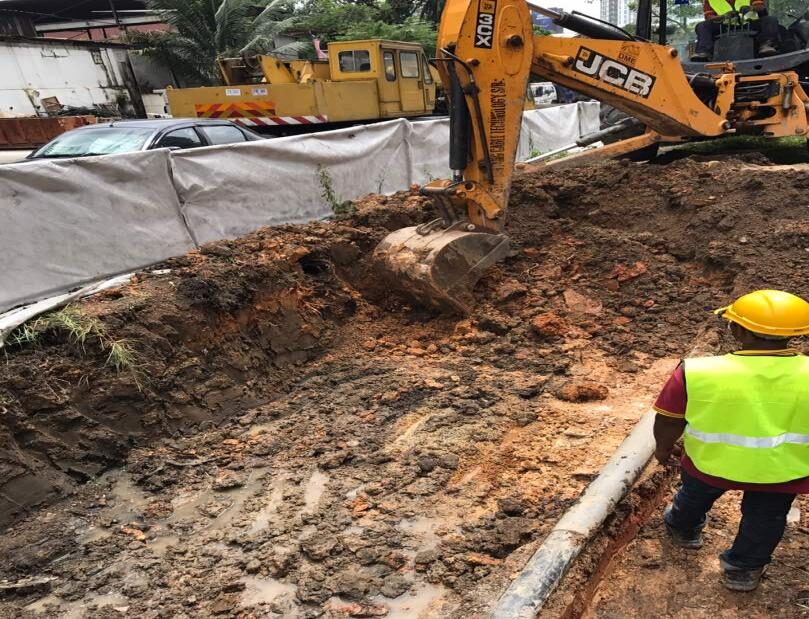 Kuchai Link 2 concrete slab — main con Pembinaan Mohamed Nazir (IJM) — Kuchai Lama, Kuala Lumpur