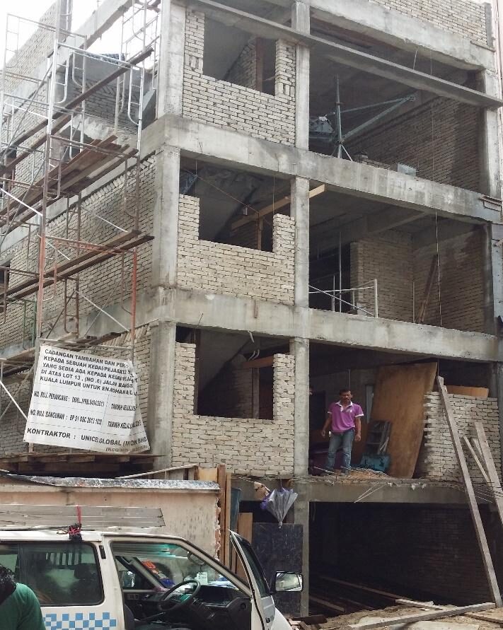 Demolish & build 2-storey shop/office up to 5th storey — Lot 13 (No. 6), Jalan Bangsar, Kuala Lumpur